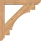 Ekena Millwork Merced Slat Smooth Bracket, Western Red Cedar, 3 1/2"W x 32"D x 32"H BKT04X32X32MRC06SWR - alternate 3